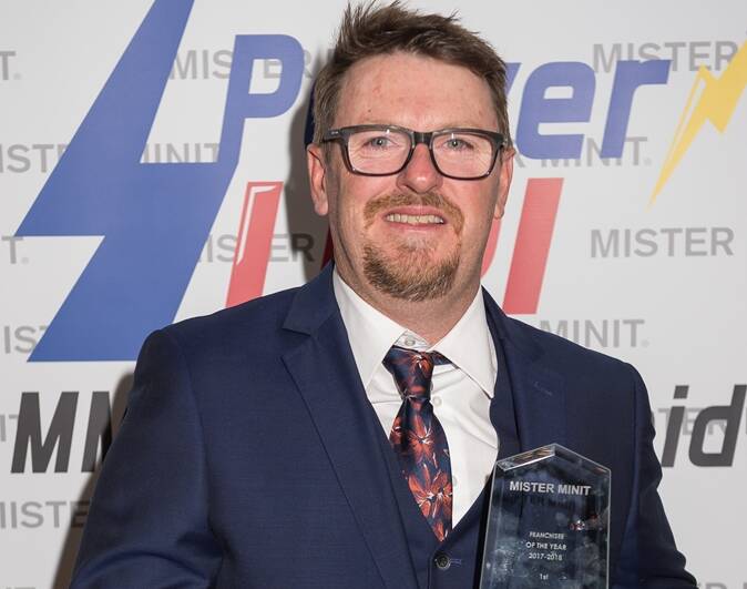 Best in business: For a record third time Ben Curran is Mister Minit Franchisee of the Year.

