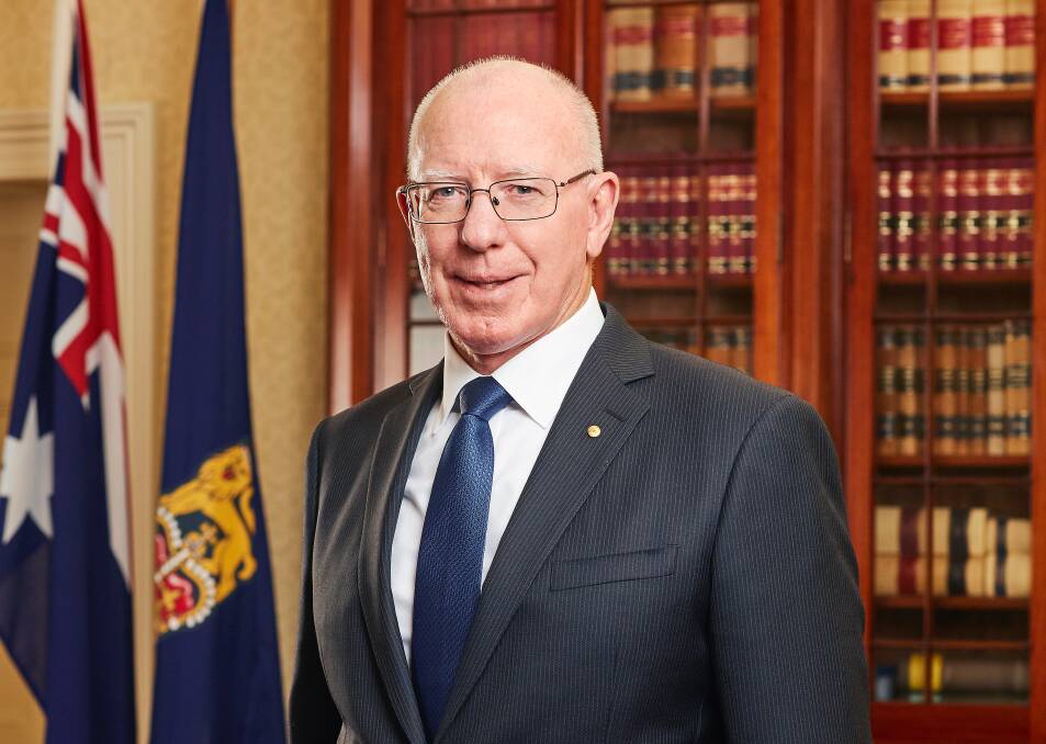 Prominent guest: Australia's Governor General David Hurley is speaking in Wollongong at a mental health lunch at the Novotel on October 11.
