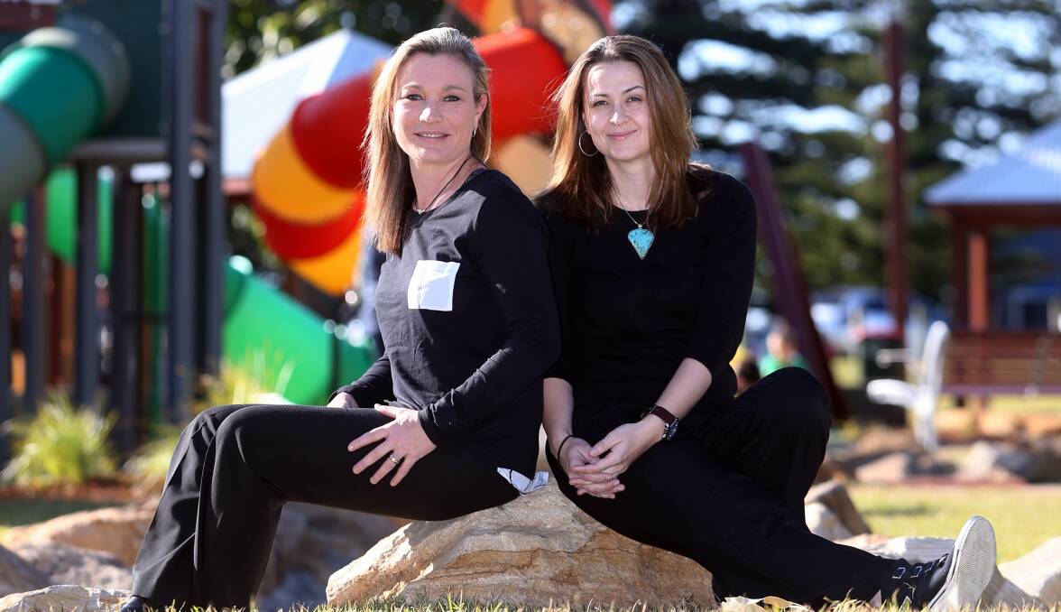 Caring for kids: Paulette Sewell and Claire Behi have launched a fundraising page to help buy foster children gifts this Christmas. Picture: Robert Peet.