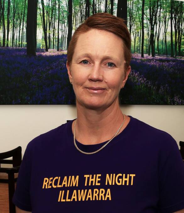 Taking a stand: Janine McEvoy, of Relationships Australia, is one of the organisers of Reclaim the Night in Wollongong this Thursday. Picture: Greg Ellis.

