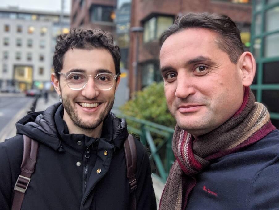 Taking Europe by storm: Co-founders Simone Mancini and Johnny Mitrevski
in Dublin after starting Scalapay prior to COVID-19 stopping international travel.