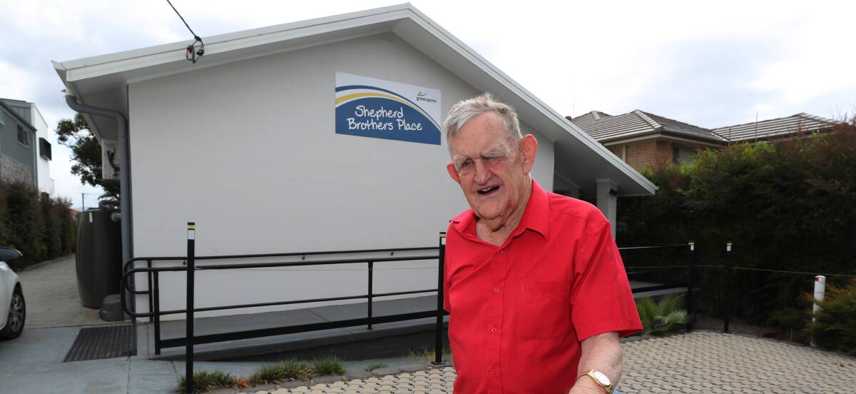 Lasting legacy: Sixty-eight years after starting at Greenacres school Neil Shepherd has a new building named in his and his late brother Alan's honour. Picture: Robert Peet.