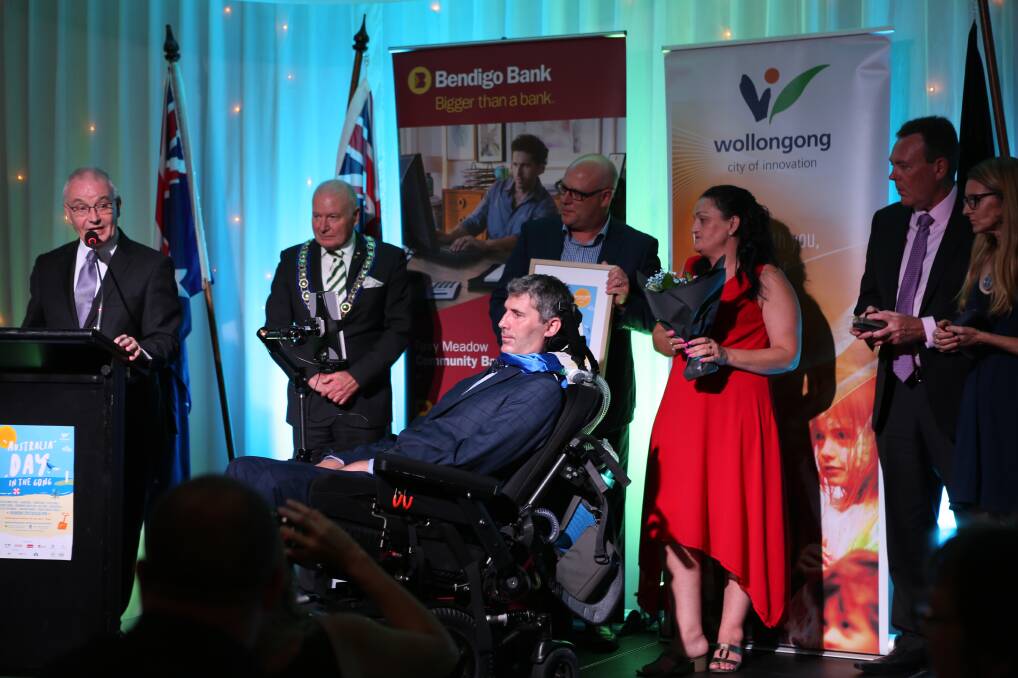 Dr Justin Yerbury at the Wollongong Citizen of the Year Awards in January. Picture: Greg Ellis.
