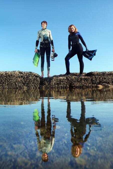 Left: Mitch Scanlan-Bloor & Sandra Dohring ready for adventure. Pic: Sylvia Liber.

