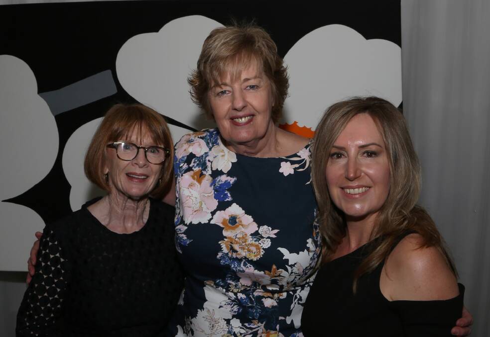 Designer careers: Penny Magro with Illawarra Women in Business director Glenda Papac and Cristina Hofman at Villa D'Oro Function Centre. Picture: Greg Ellis.
