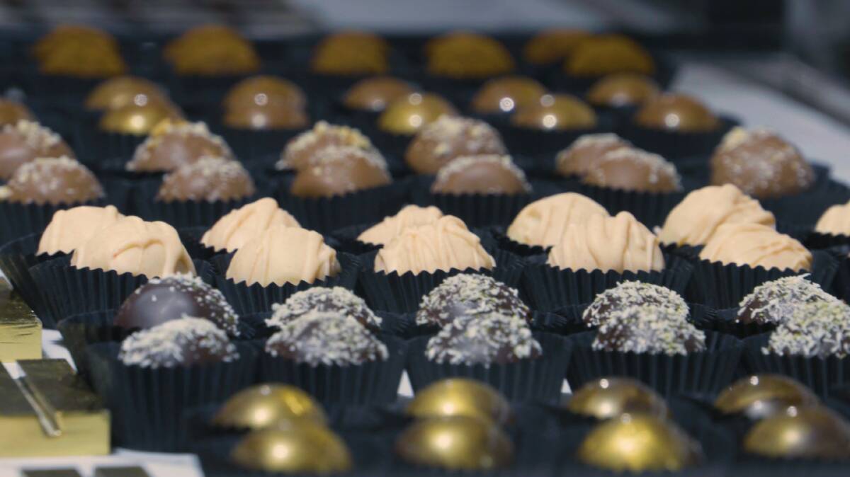 Sweet treats: Chocolates at the store's Bondi Junction food hall - there'll be plenty on offer at Wollongong.

