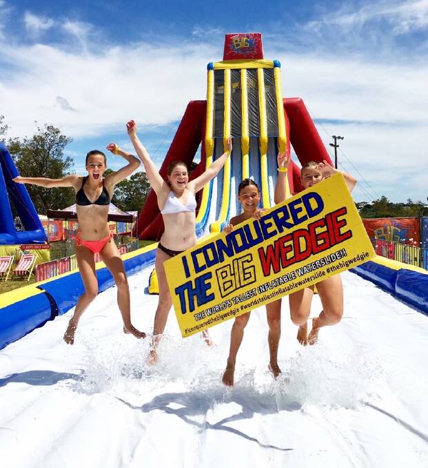 Cooling down: Big Wedgie will provide plenty of summer fun at Lang Park in Wollongong for two months from this weekend. 

.
