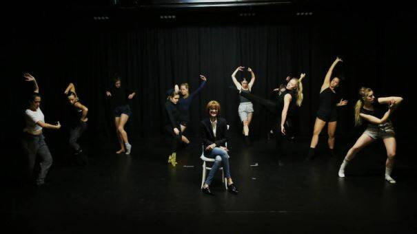 Dance success: Michelle Forte with Austinmer Dance Theatre performers in May. Picture: Greg Ellis.
