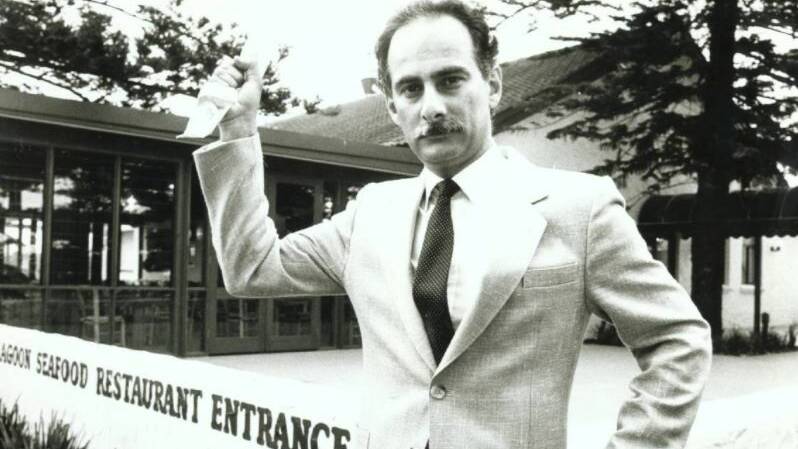 Lord Mayor George Harrison outside his beloved restaurant in 1987
