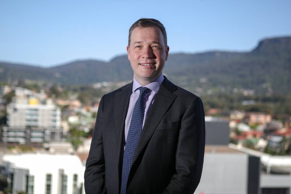 Calling for payroll tax relief: Illawarra Business Chamber executive director Adam Zarth. Picture: Adam McLean.
