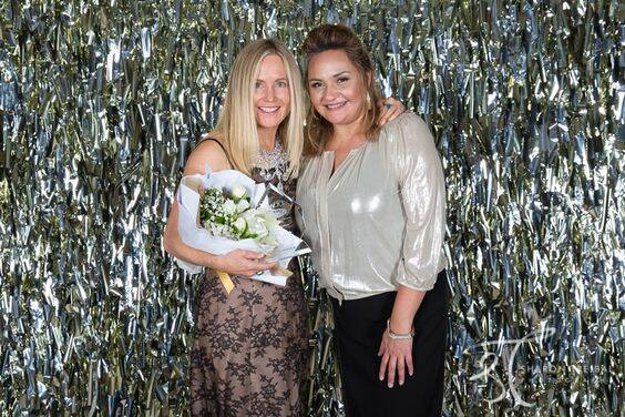 WINNER: Roocreate's Suzanne Haddon with Mind My Marketing's Belinda Tupou at the Altitude Awards 2018 in Sydney on Saturday hosted by ‘Women With Altitude’.

