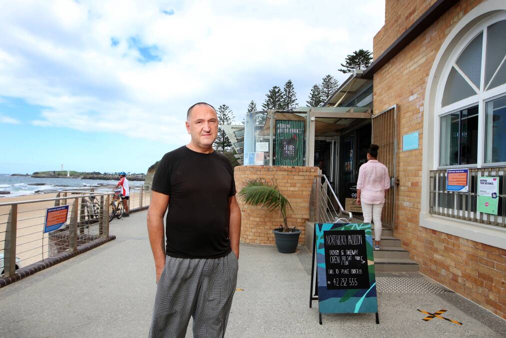 Chef and co-owner Max Borsato at North Beach Pavilion Restaurant, Bar and Kiosk. Picture: Sylvia Liber 