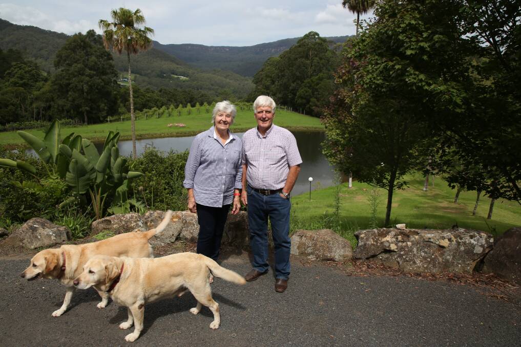 Moon memories: New plans to return to the moon sparks renewed interest from Sue and Mark Foster at their Kangaroo Valley vineyard Yarrawa Estate. Picture: Greg Ellis. 