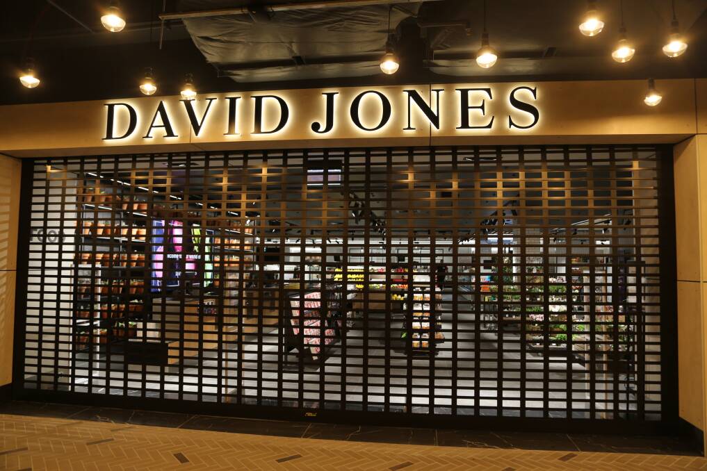 Entry to David Jones Food Hall at 6am. Picture: Greg Ellis.
