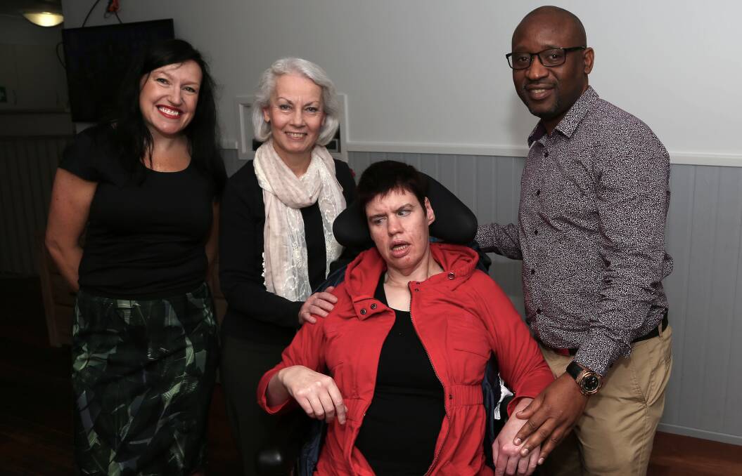 CRAM Foundation moves forward: New chief executive officer Karen Burdett with chairperson Linda Wright, Nadine Maguire and Archer Moyo. Picture: Greg Ellis.

