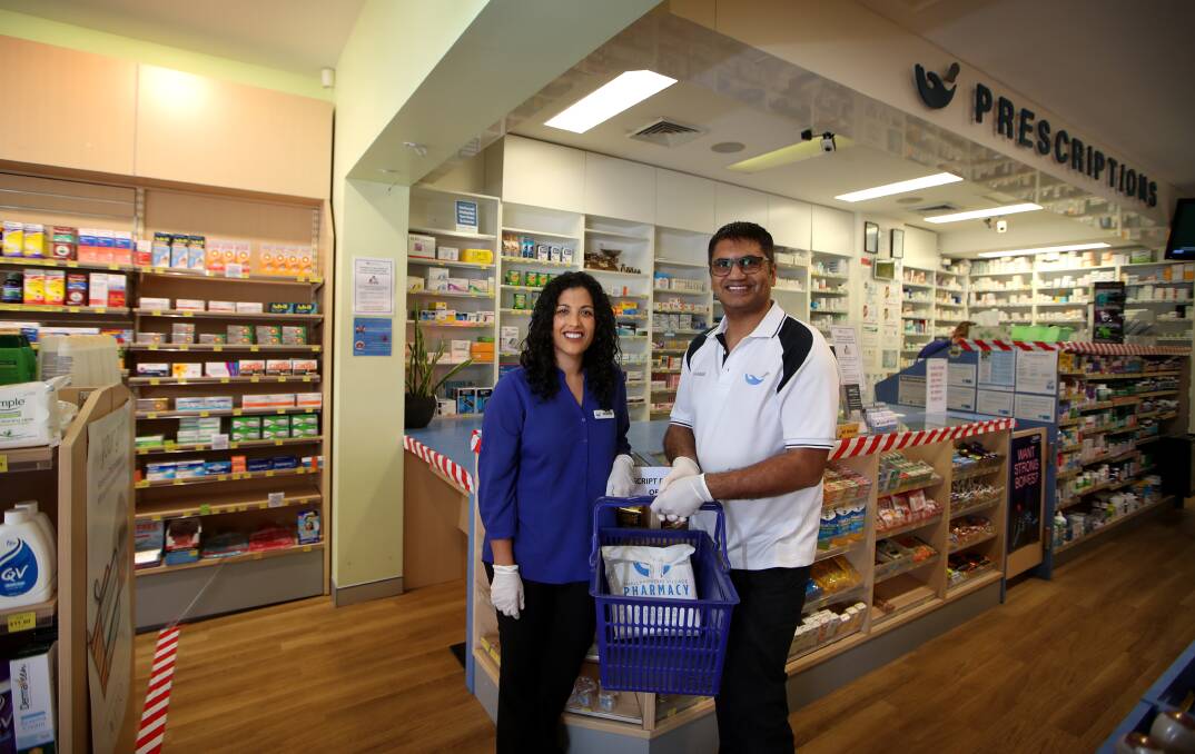 Innovation: Shellharbour Village Pharmacy's Rehana & Shabbir Kermali offer 24/7 consultations and free prescription delivery. Picture: Sylvia Liber. 
