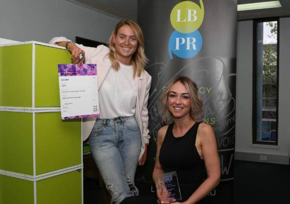 Winning team: Tabitha Galvin and Lisa Burling and the team at LBPR are no strangers to winning awards. Picture: Greg Ellis. 
