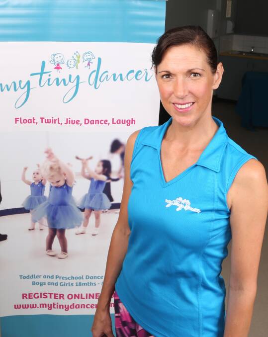 Entrepreneur and innovator: In less than two years Stephanie Perrett's fun business in a box has grown to employ five people and teach almost 400 preschoolers dance moves. Picture: Greg Ellis.
