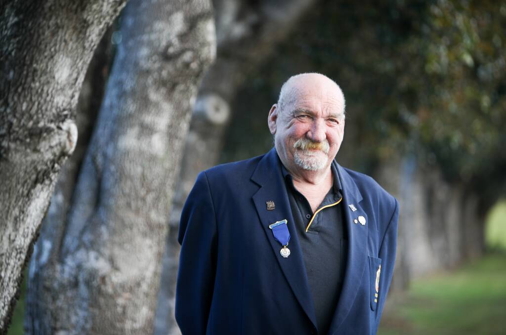 Positive impact: Peter Poulton has announced he won't be re-standing as president of the RSL sub-branch after this term. Picture: Adam McLean.
