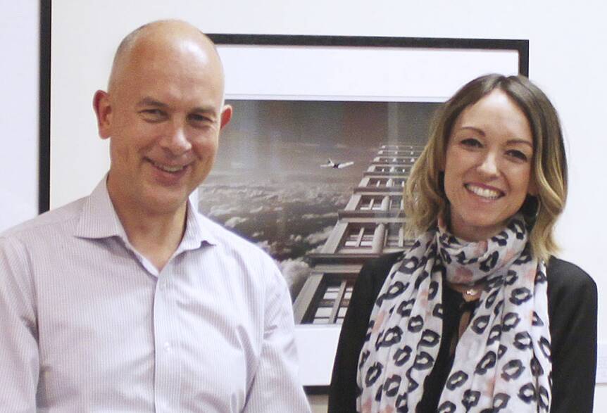 Business partnership: Trajan Scientific & Medical chief executive Stephen Tomisich with LBPR founder and managing director Lisa Burling.

