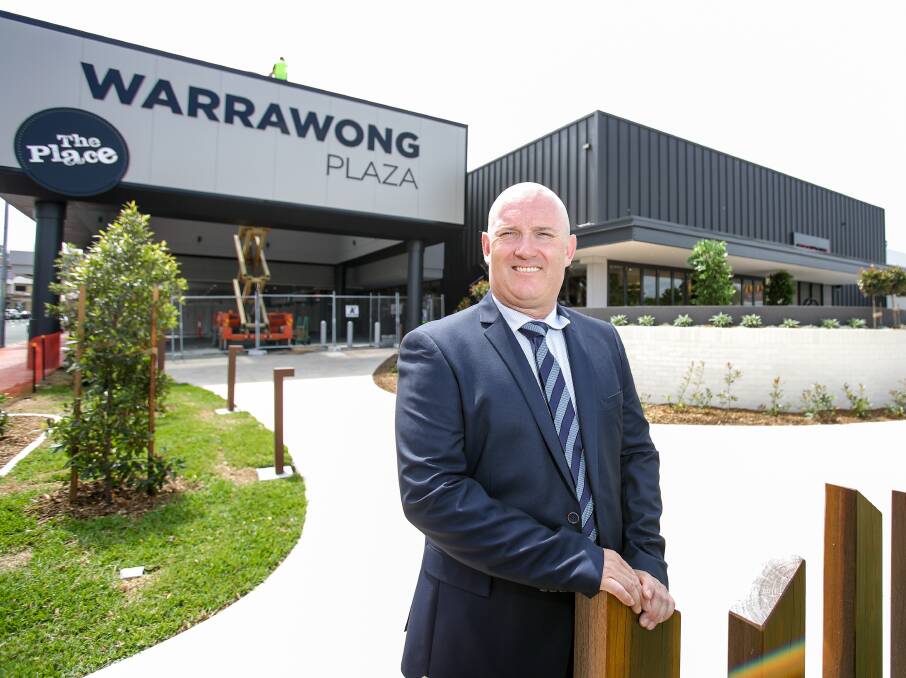 Big reveal: Warrawong Plaza centre manager Andrew Martin is expecting a big lead up to a big weekend when The Place opens on Thursday. Pic: Adam McLean.

