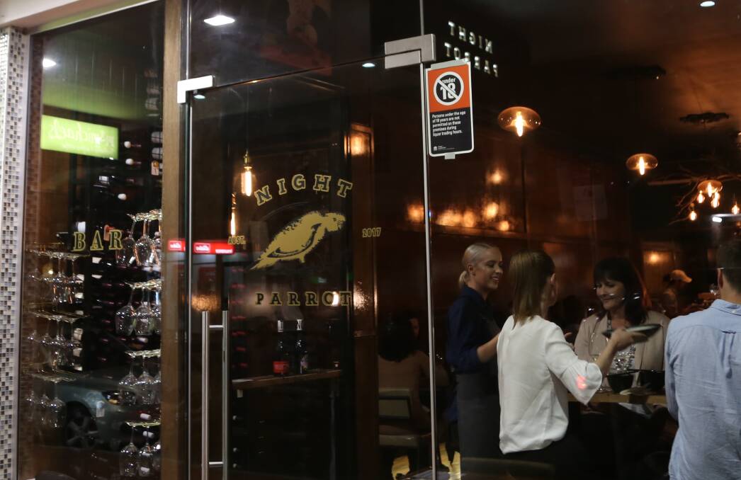 New food experience: A scene from the Night Parrot's first degustation dinner in lower Crown Street, Wollongong. Picture: Greg Ellis.
