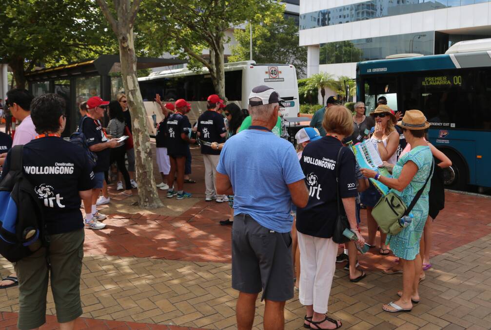 No limit: The way hundreds of volunteers welcomed cruise ship visitors in an IRT/Destination Wollongong ambassador program was recognised last January.
