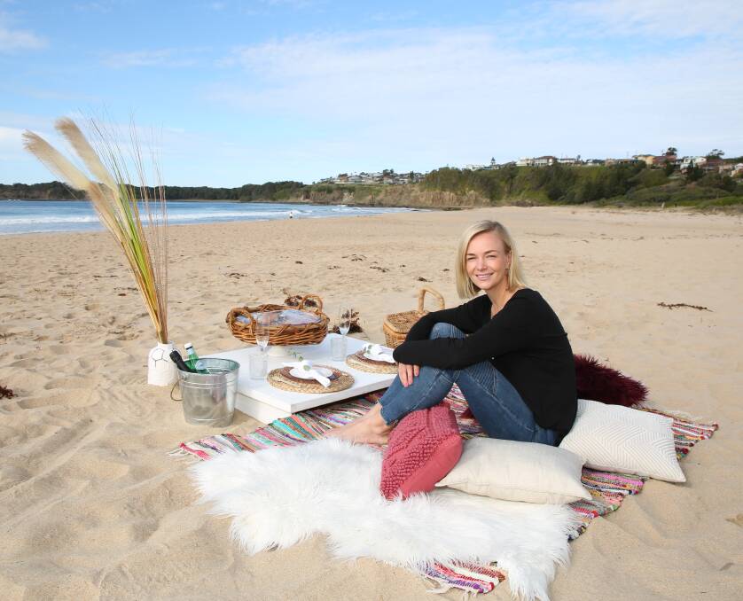 Mum's day with a difference: There were no picnics by the sea for the Kiama business of that name on Mother's Day but Nadia Thompson took many orders for picnics at home. Picture: Greg Ellis. 
