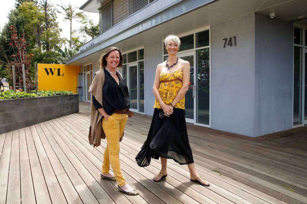 New work opportunity: WorkLife founder Kate Dezarnaulds and community manager Jane Fullerton-Smith outside the new WorkLife Coledale co-working space opening next weekend. Picture: Anna Warr.