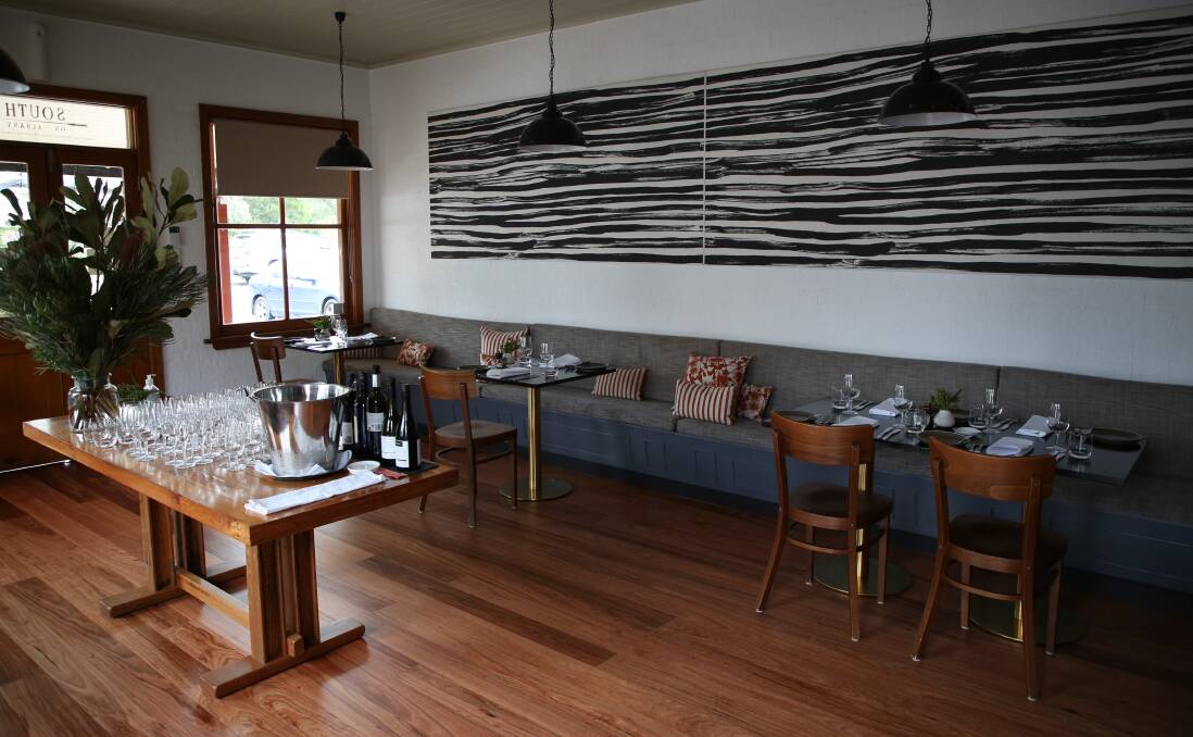 Leisurely dining space at South on Albany
