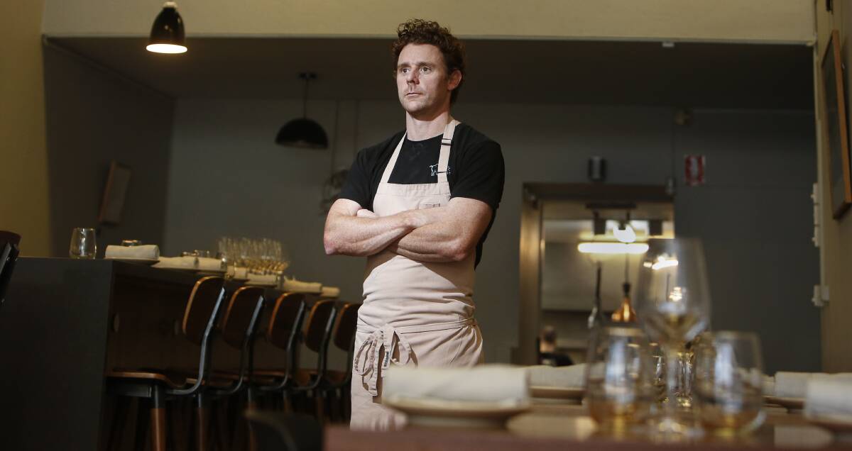 ABOVE: Andy Burns at Babyface Kitchen in Keira Street. Picture Anna Warr.
