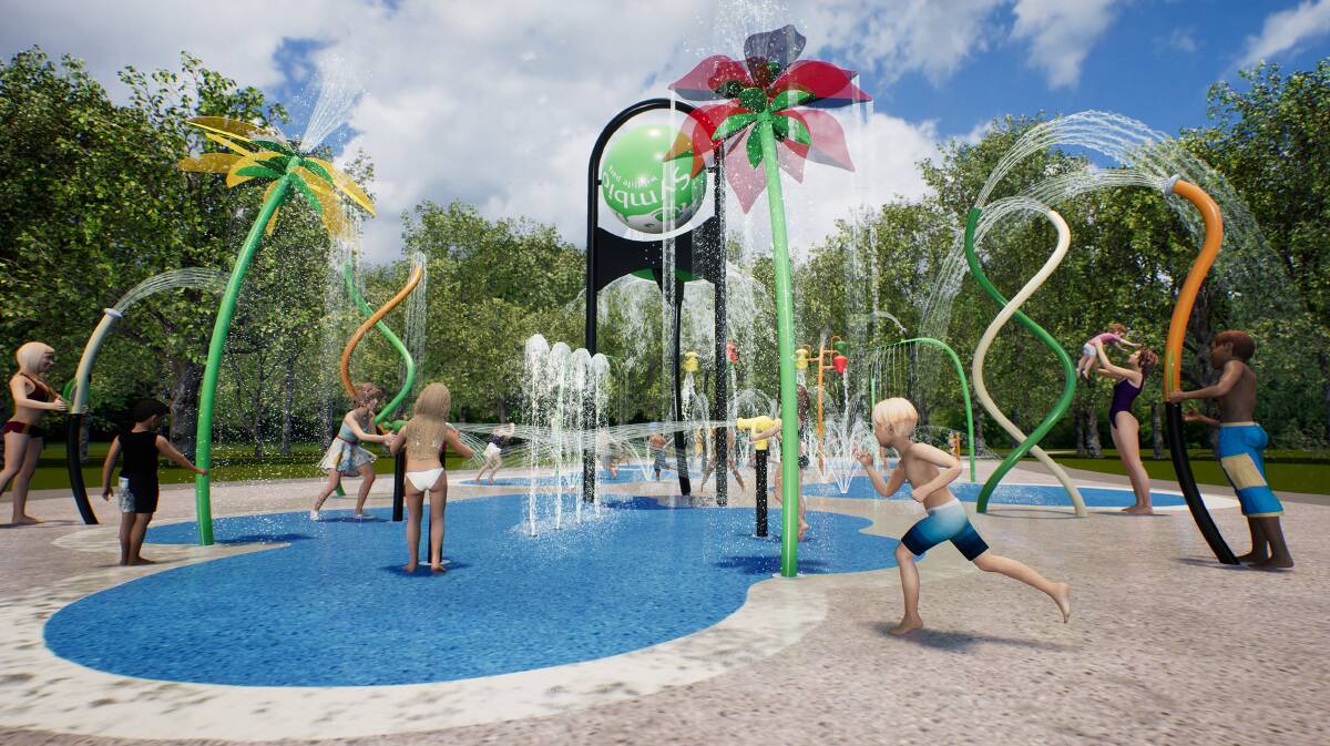 Cool fun: Artists impression of what some of the new child friendly Splash Park at Symbio Wildlife Park will look like when it opens in November. 

