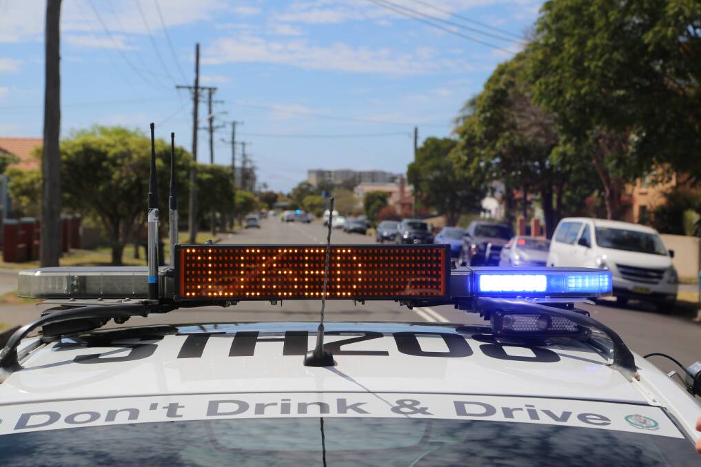 West Street, Wollongong closed off by Police in Saturday morning. Picture: Greg Ellis.
