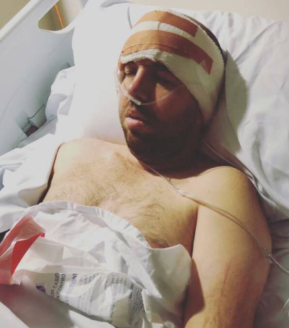 Jason Young recovering from brain surgery 10 weeks ago.