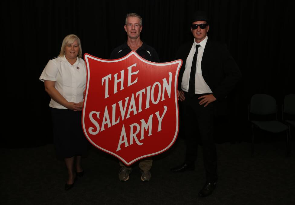 Red Shield Appeal concert: Karen Walker, Neil Taylor and Colin Hardcastle ready for the Sweet Home Chicago Blues Bros Show at Centro CBD on June 2. Pic: Greg Ellis.

