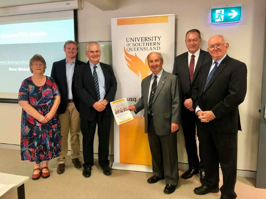 Business education: The Illawarra ITeC Board with Professor Geoff Slaughter from the University of Southern Queensland at the launch of the new Associate Degree.
