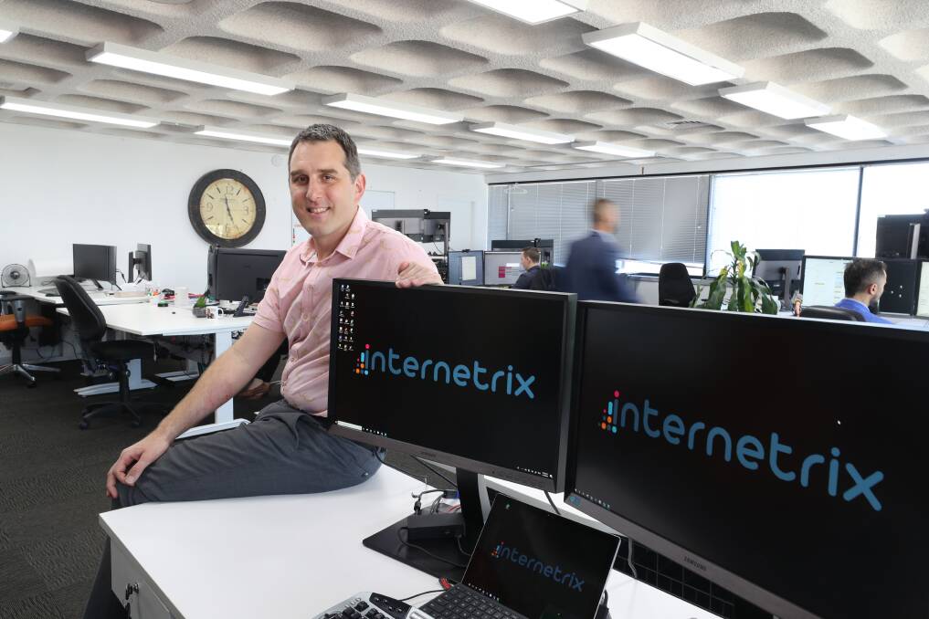 Faster internet coming: Internetrix managing director and RDA Illawarra board member Daniel Rowan. Picture: Robert Peet.
