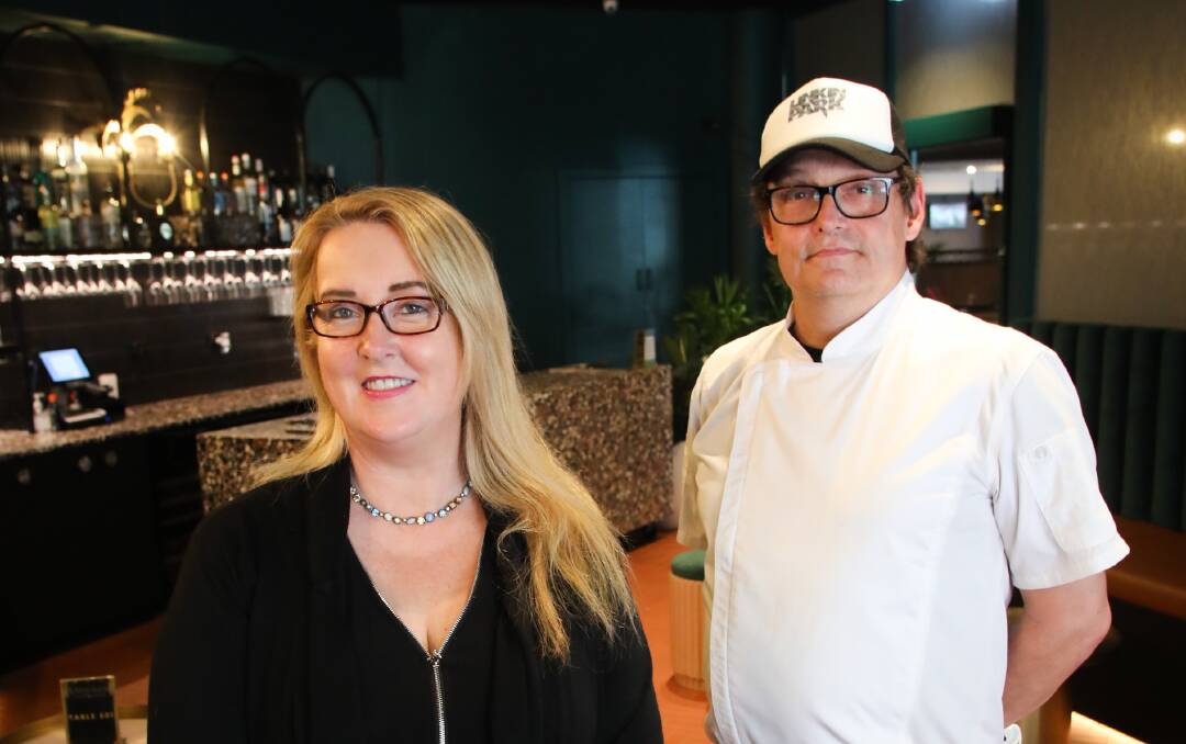 We want you: Steelers Club general manager Sharon Arrow and chef Chris Stubbs are among those in the hospitality sector eager to meet prospective employees. Picture: Wesley Lonergan.