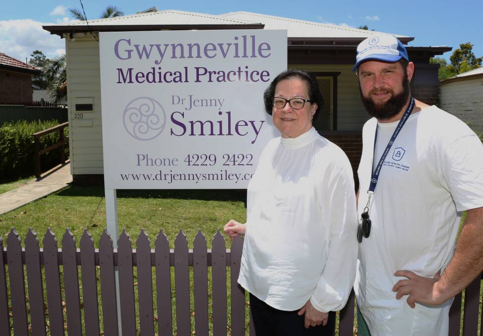 Secure data: Dr Jenny Smiley and Dr Robert Laidlaw at Gwynneville Medical Practice that will soon trial Secure Health Chain's electronic health records. Pic: Greg Ellis.


