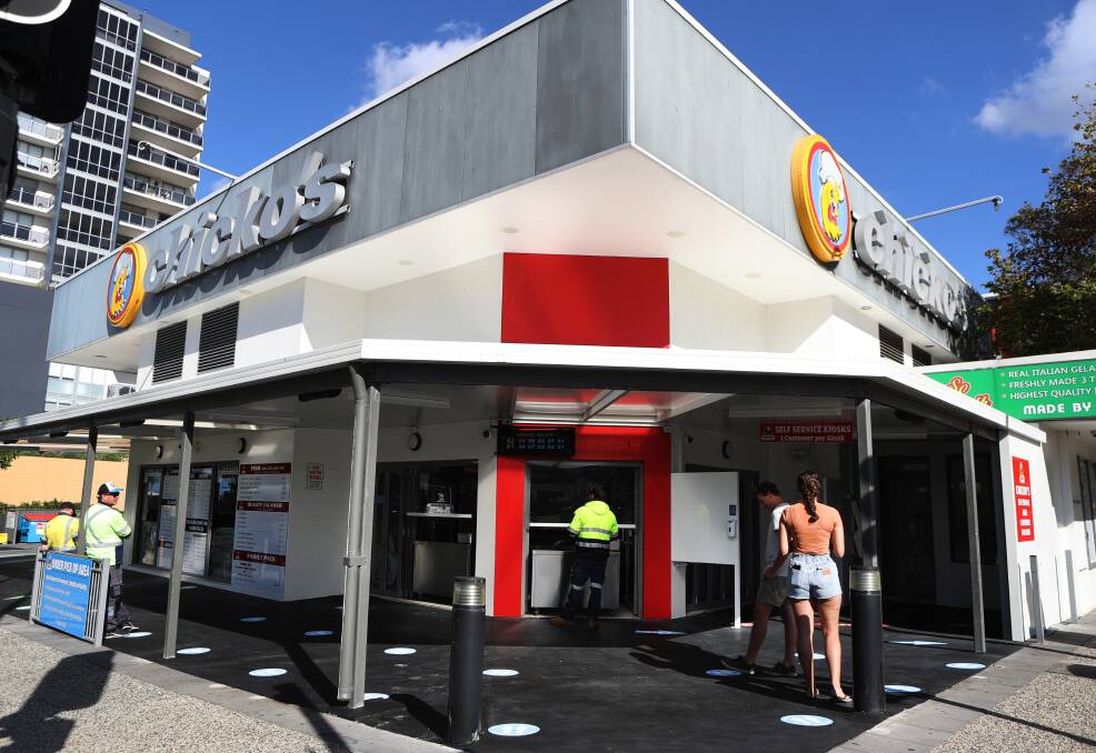 Just before the word got out: Chicko's Wollongong reopening quietly at 10. Picture: Robert Peet 