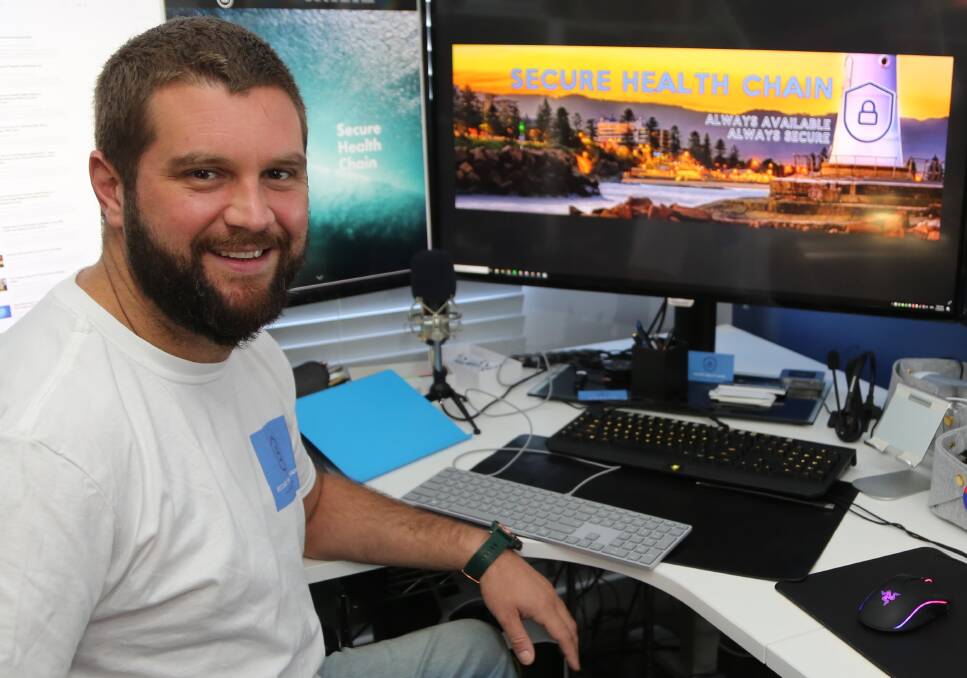 Wollongong's startup potential: Secure Health Chain founder Dr Robert Laidlaw is providing work for local developers on his global health product and would like to see more support for startups. Picture: Greg Ellis.
