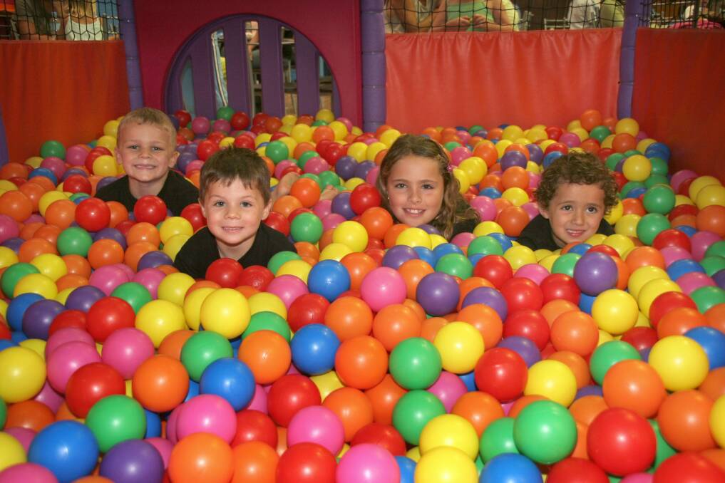 The ball pit at Illawarra Stompers Family Cafe, Play and Party Centre in 2005. 