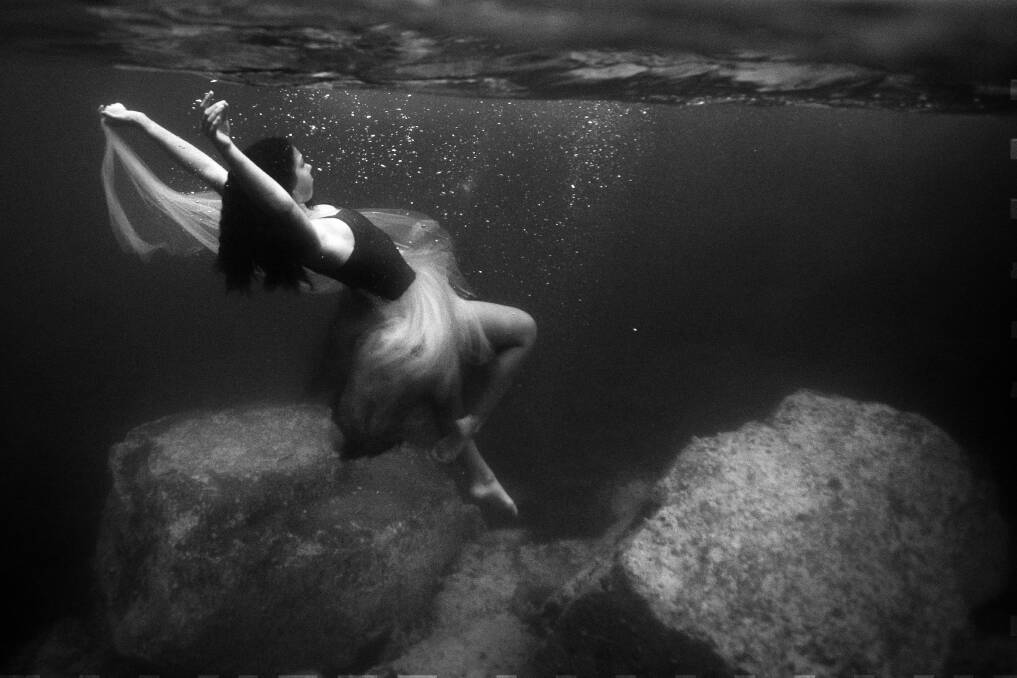 UNDERWATER PLAYGROUND: Part of Sylvia Liber's photographic essay featuring local dancer Olivia Mitchell at Bass Point.