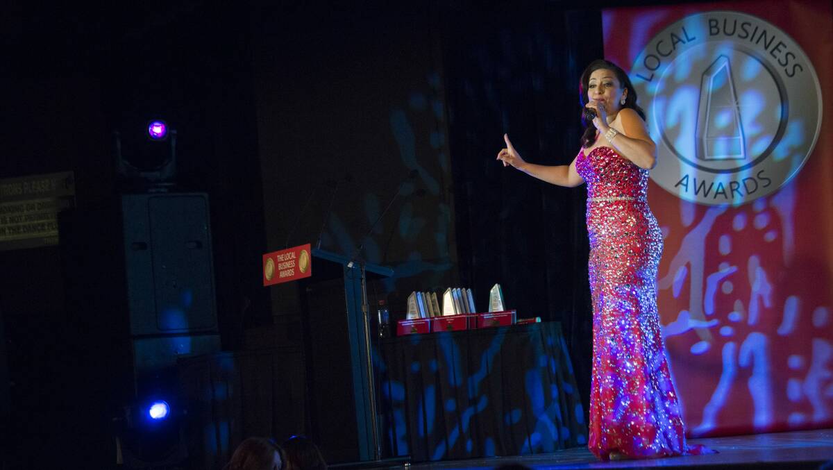 NIGHT OF NIGHTS: Monique Montez performing at the 2017  awards at the Dapto Leagues Club.