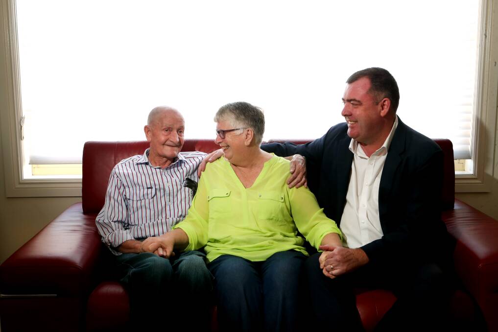 Event patron: Mark Sleigh with his mother Wendy Saville and late stepfather John Saville, who passed away earlier this year. Picture: Sylvia Liber