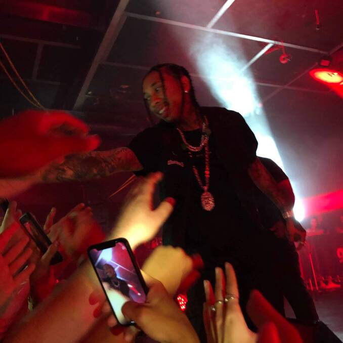 POORLY RECEIVED: Tyga's performance at Waves Nightclub at Towradgi Beach Hotel on Sunday night left many Illawarra fans angry and demanding refunds.Picture: Angela Oria. 
