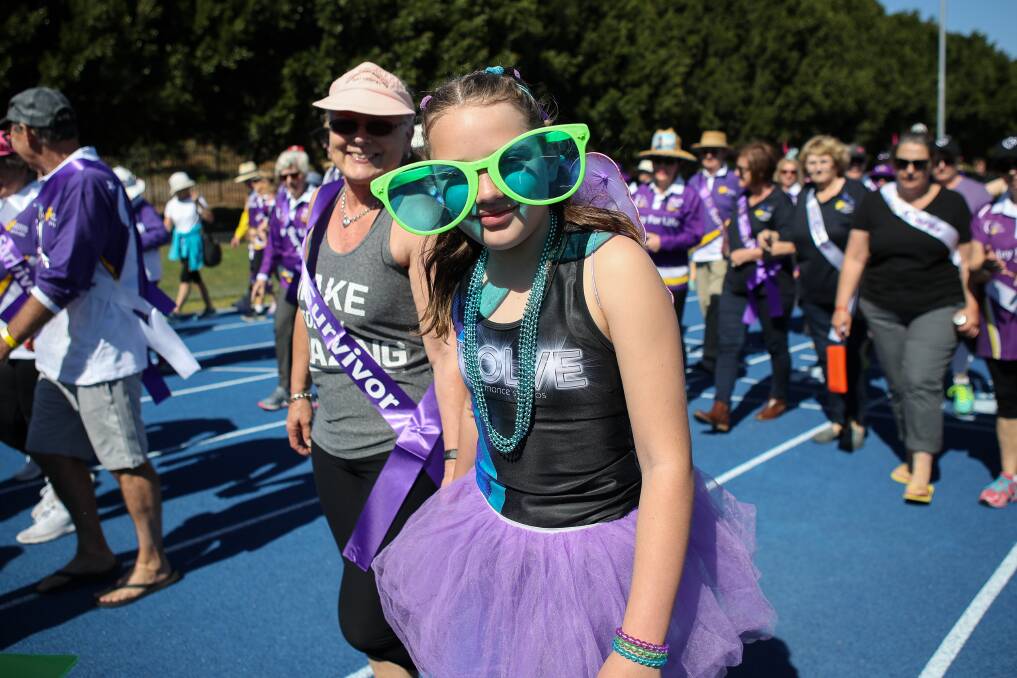 WALKING FOR CAUSE: Participants in the 2018 Wollongong Relay for Life. 