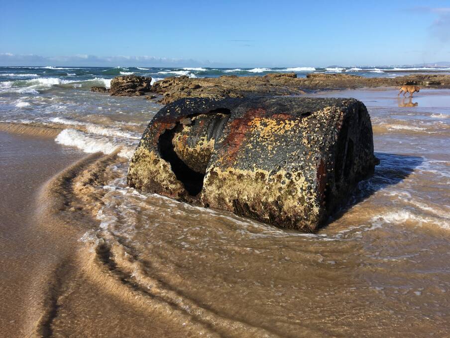 SANDS OF TIME: Old boiler on East Corrimal Beach by Russel Byrne.  Send us your photos to letters@illawarramercury.com.au or post to our Facebook page. 