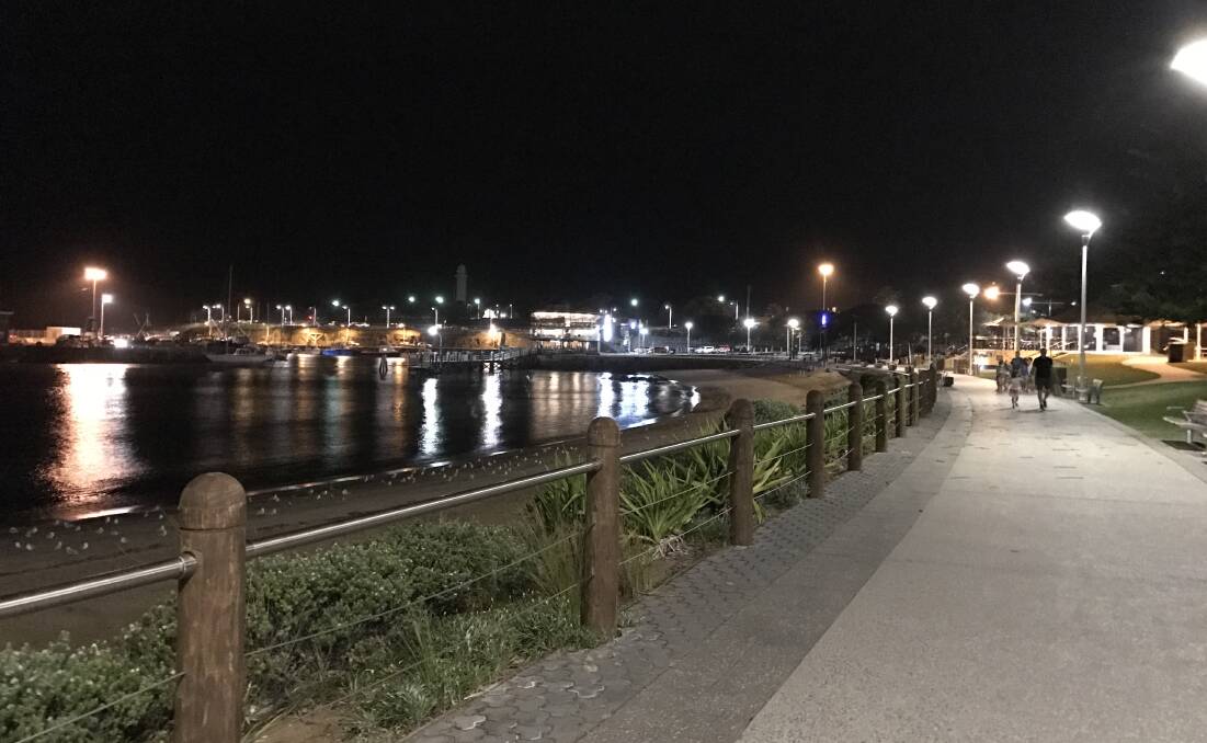 SHINING: Wollongong Harbour at night by Arthur Booth.  Send your images to letters@illawarramercury.com.au, share on our Facebook page or tag us @illawarramerc