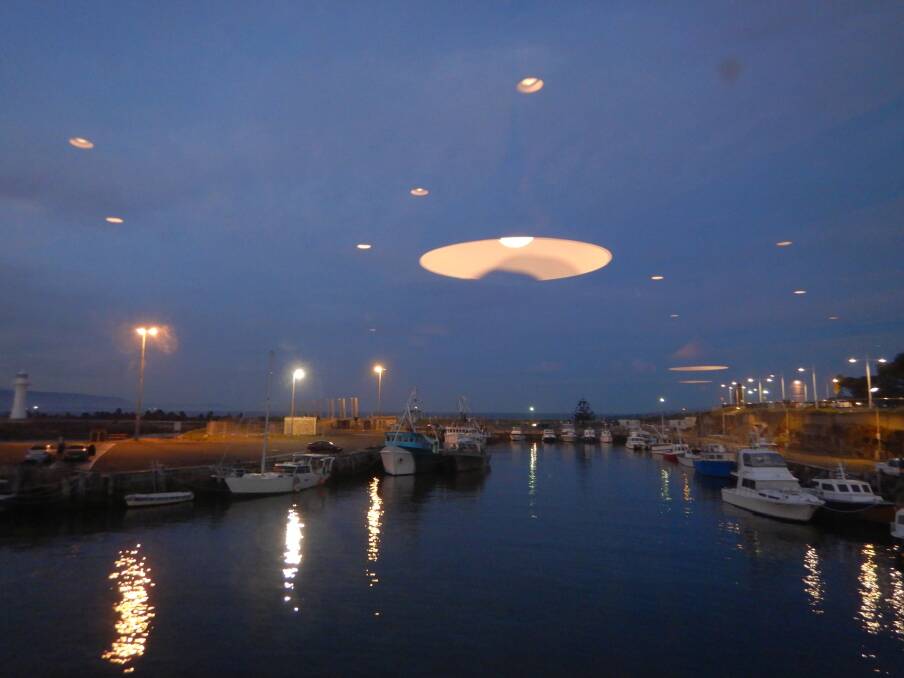Flying saucers over Wollongong harbour taken on September 12 by Hans Haverkamp
